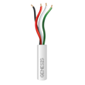 Bobina de 305 Metros (1000 Pies) / Cable de Cobre / 4 x 22 AWG / Riser / Color Blanco / Para Aplicaciones de Alarmas de Intrusión y Automatización