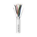 Carrete de 305 Metros (1000 Pies) / Cable de Cobre / 6 x 18 AWG / Plenum / Color Blanco / Blindado / Para Aplicaciones de Alarmas de Intrusión / Control de Acceso / Automatización / Interfonos y Tv Porteros