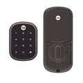 Cerradura ASSURE YRD256/ Color Bronce/ Teclado /Apertura por Smartphone Opcional/Para puertas Izq o Derecha de 35 a 57 mm de espesor