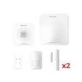 (AX HOME) KIT de Alarma AX HOME / Incluye: 1 Hub con baterÃ­a de respaldo / 1 Llavero / 1 PIR / 2 Contactos MagnÃ©ticos / 1 Sirena / Wi-Fi / Compatible con Hik-Connect P2P y Hik-Partner PRO