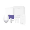 (AX PRO) KIT de Alarma AX PRO / Incluye: 1 Hub con bateria de respaldo / 1 Sensores PIR / 1 Montaje Universal para PIR / 2 Contactos MagnÃ©ticos / 1 Teclado / 1 Sirena Inalambrica Exterior / WiFi / Compatible con Hik-Connect P2P