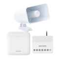 (AXPRO) KIT de alarma AX PRO con sirena cableada 30W / Incluye: 1 Hub con BaterÃ­a de respaldo / 1 Sirena Cableada de 30 Watts IP65 / 1 Relevador InalÃ¡mbrico 0 a 36 VCC / Compatible con Hik-Connect P2P