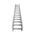 Escalera de Aluminio Portacables / Perfil Z / Peralte 3 1/4" /Paso 9" / Ancho 9" / 3.66 metros / Capacidad MÃ¡x. 205 Cables / Incluye Cople Union y TornillerÃ­a