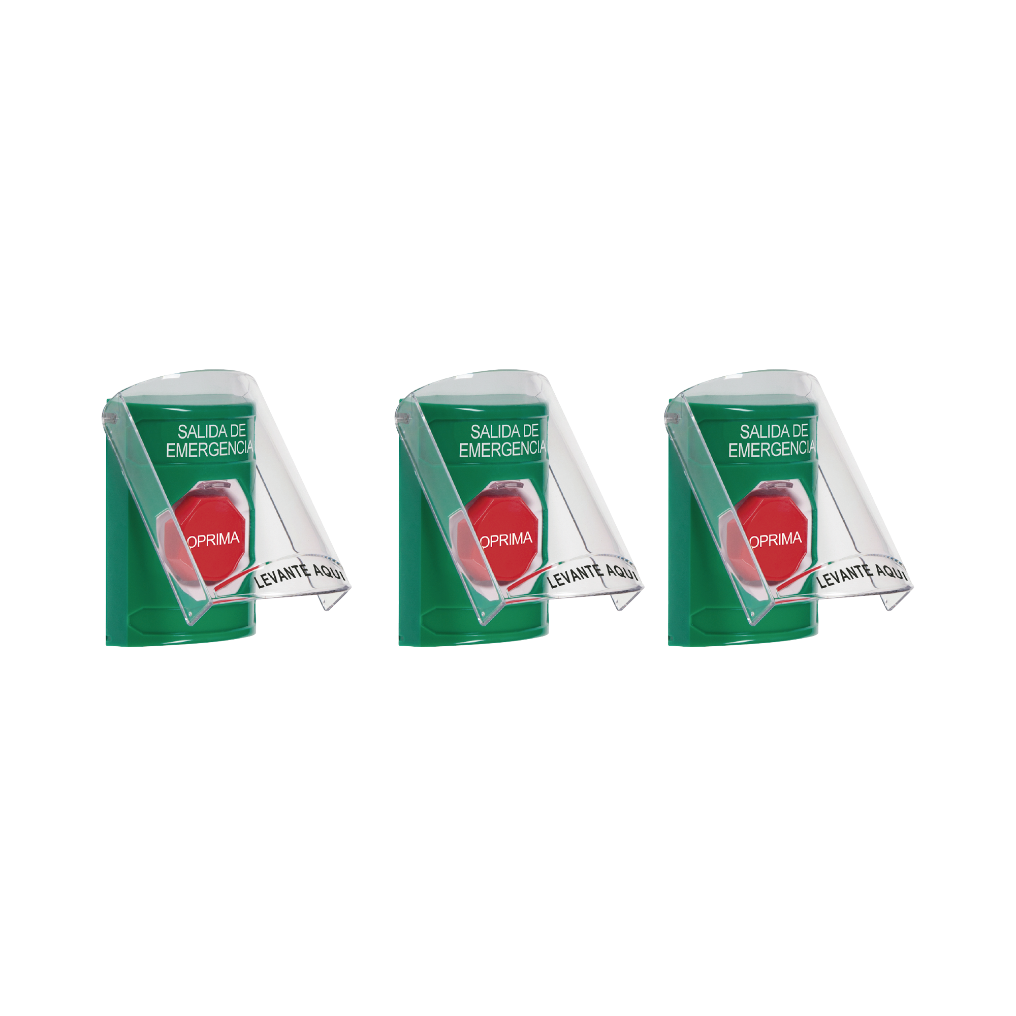 Paquete de 3 Botones con 3 Diferentes MÃ©todos de ActivaciÃ³n y 3 Mensajes Diferentes, Color Verde