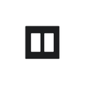 Placa de pared 2 espacio, para atenuador (dimmer), switch Ã³ control remoto PICO inalÃ¡mbrico.
