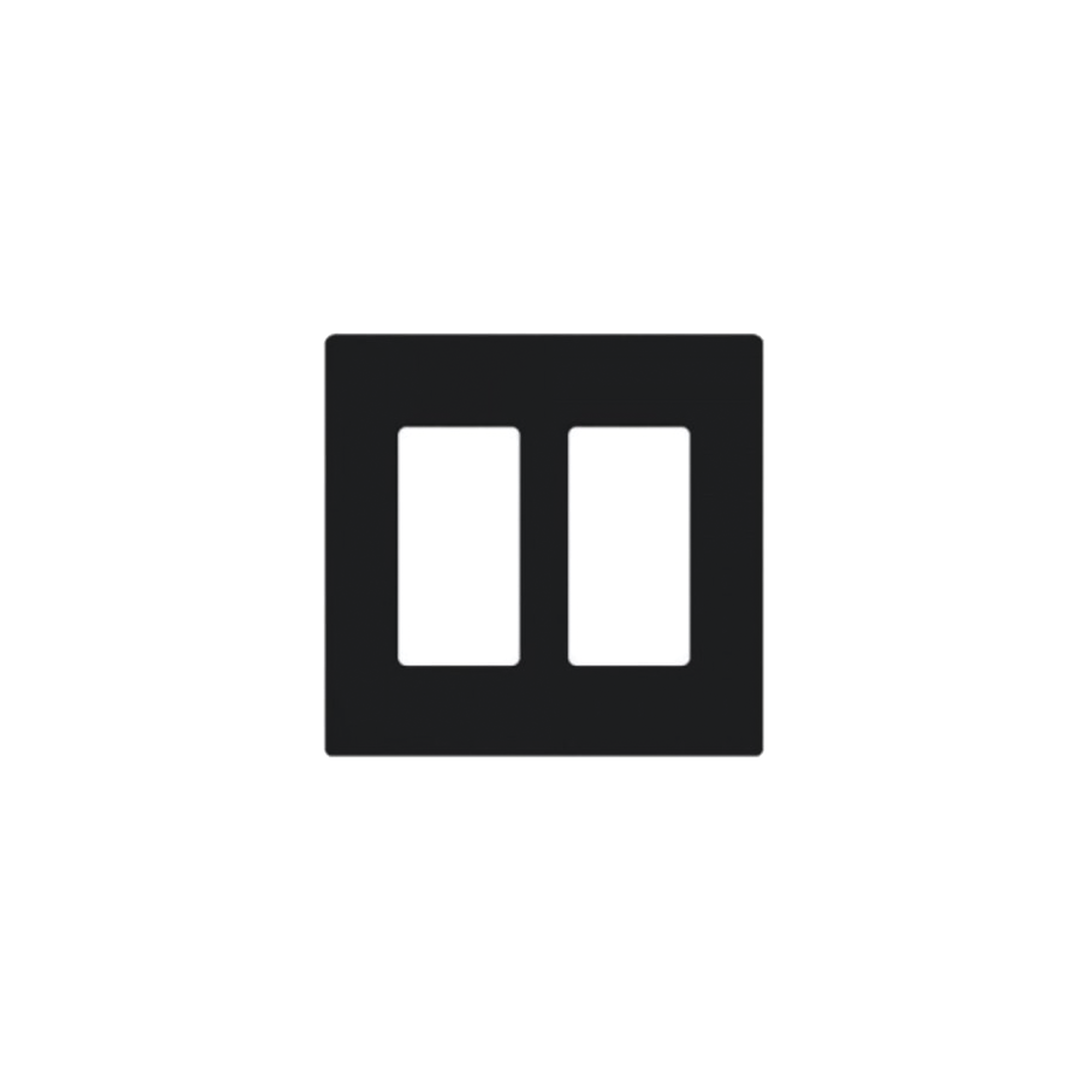 Placa de pared 2 espacio, para atenuador (dimmer), switch Ã³ control remoto PICO inalÃ¡mbrico.