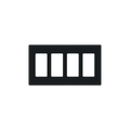 Placa de pared 4 espacio, para atenuador (dimmer), switch Ã³ control remoto PICO inalÃ¡mbrico.