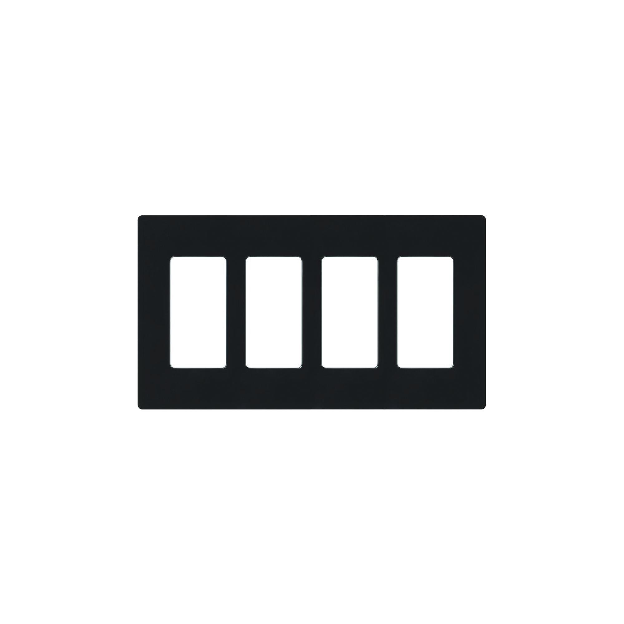 Placa de pared 4 espacio, para atenuador (dimmer), switch Ã³ control remoto PICO inalÃ¡mbrico.