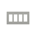 PLACA DE PARED COLOR GRIS, 4 ESPACIOS
