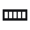Placa de pared 5 espacios, para atenuador (dimmer), switch Ã³ control remoto PICO inalÃ¡mbrico