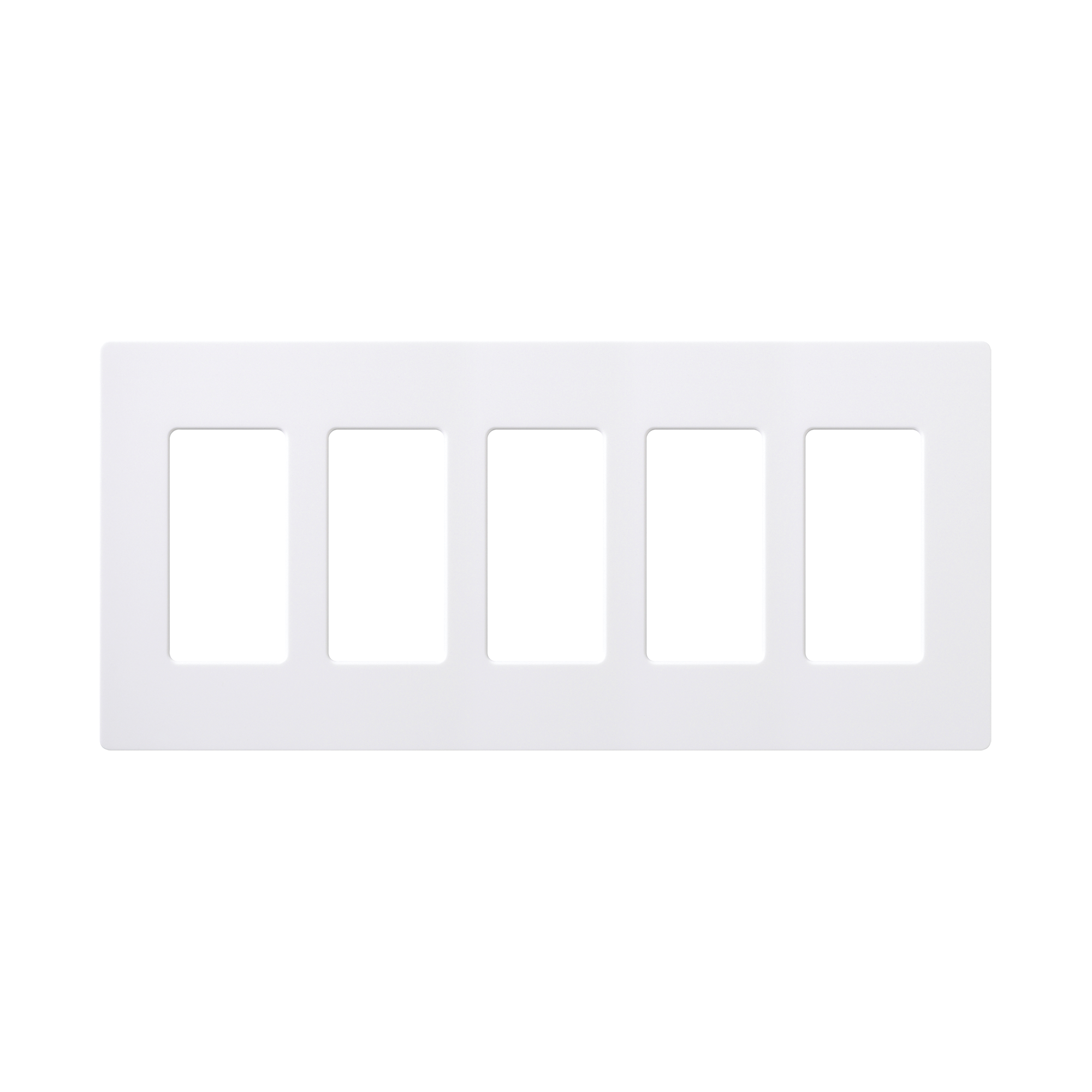 Placa de pared 5 espacios, para atenuador (dimmer), switch Ã³ control remoto PICO inalÃ¡mbrico