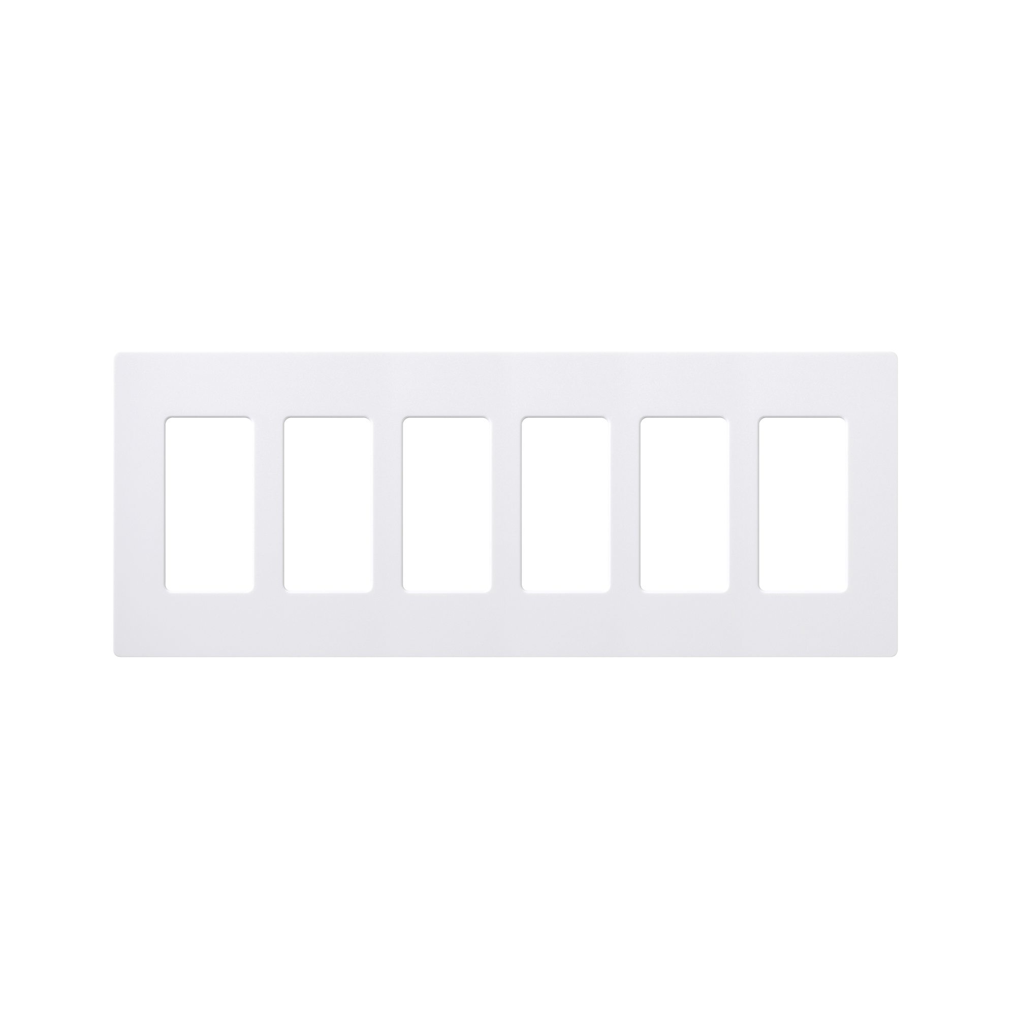 Placa de pared 6 espacios, para atenuador (dimmer), switch Ã³ control remoto PICO inalÃ¡mbrico