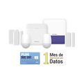 (AX PRO) KIT de Alarma AX PRO con GSM (3G/4G) / Incluye: 1 Hub / 2 Sensores PIR / 3 Contactos MagnÃ©ticos mini / 1 Control Remoto / 1 Sirena Inalambrica Exterior  / 1 WiFi / 1 MICROSIM30M2M con 1 mes de servicio/Compatible con Hik-Connect P2P