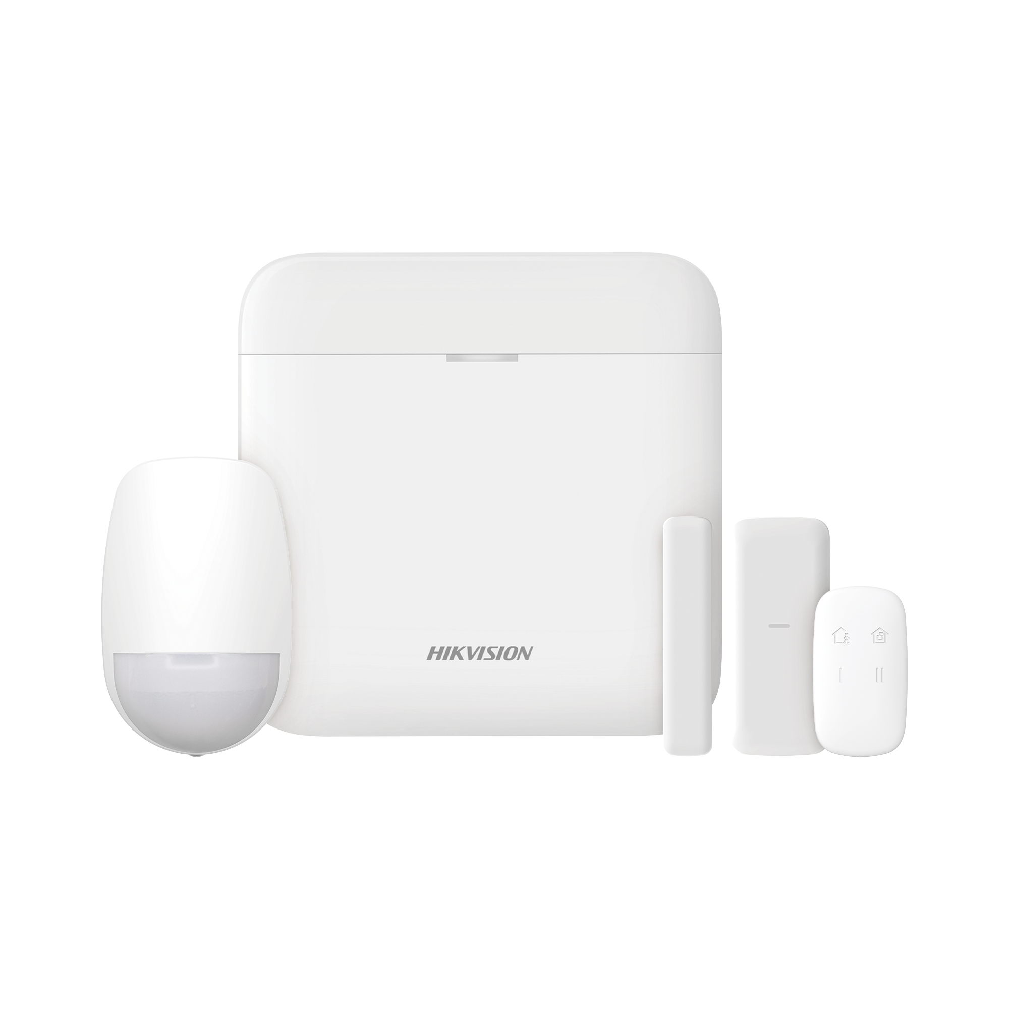 (AX PRO) KIT de Alarma AX PRO / Incluye: 1 Hub con bateria de respaldo / 1 Sensor PIR / 1 Contacto MagnÃ©tico slim / 1 Control Remoto / WiFi / Compatible con Hik-Connect P2P