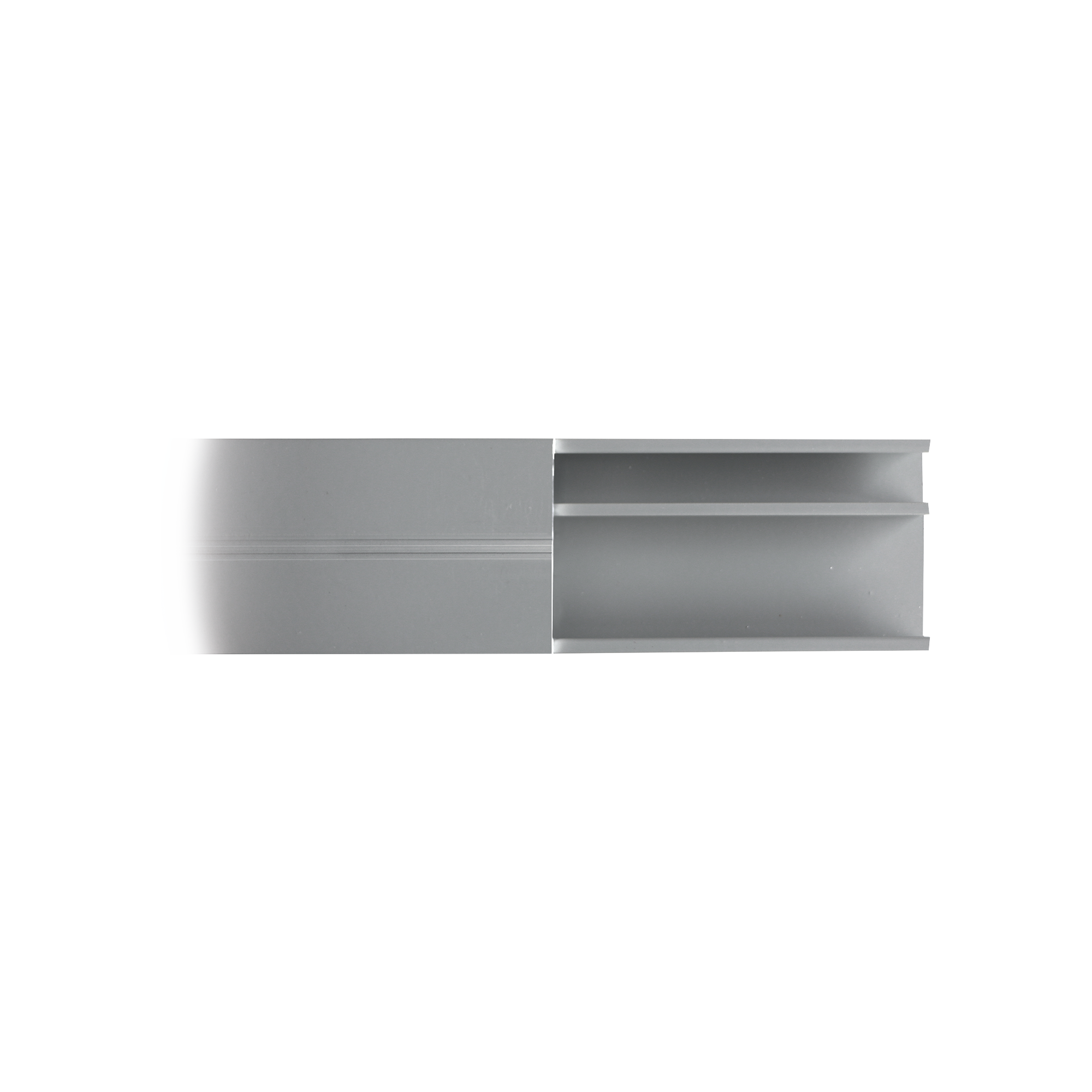 Canaleta de aluminio lÃ­nea X color blanco, 53 x 14,66 mm, tramo de 2 metros