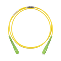 Jumper de Fibra Optica Monomodo 9/125 OS2, SC/APC-SC/APC Simplex, OFNR (Riser), Color Amarillo, 1 Metro (3.28 Pies)