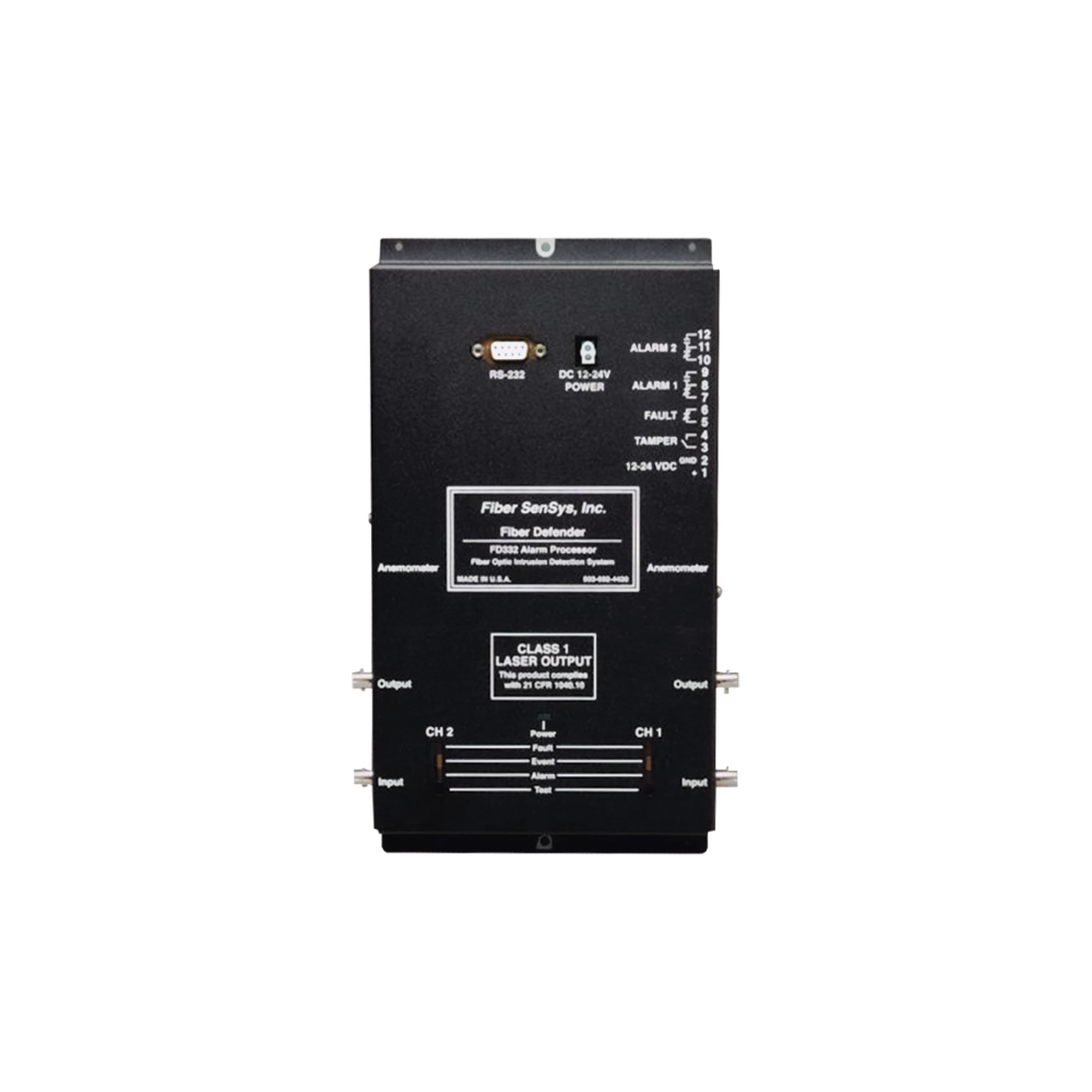 Sensor de Seguridad Perimetral de 2 Zonas / DetecciÃ³n por Fibra Ã“ptica Sensitiva/ Rango de 0 hasta 5 Km de DetecciÃ³n / ComunicaciÃ³n IP