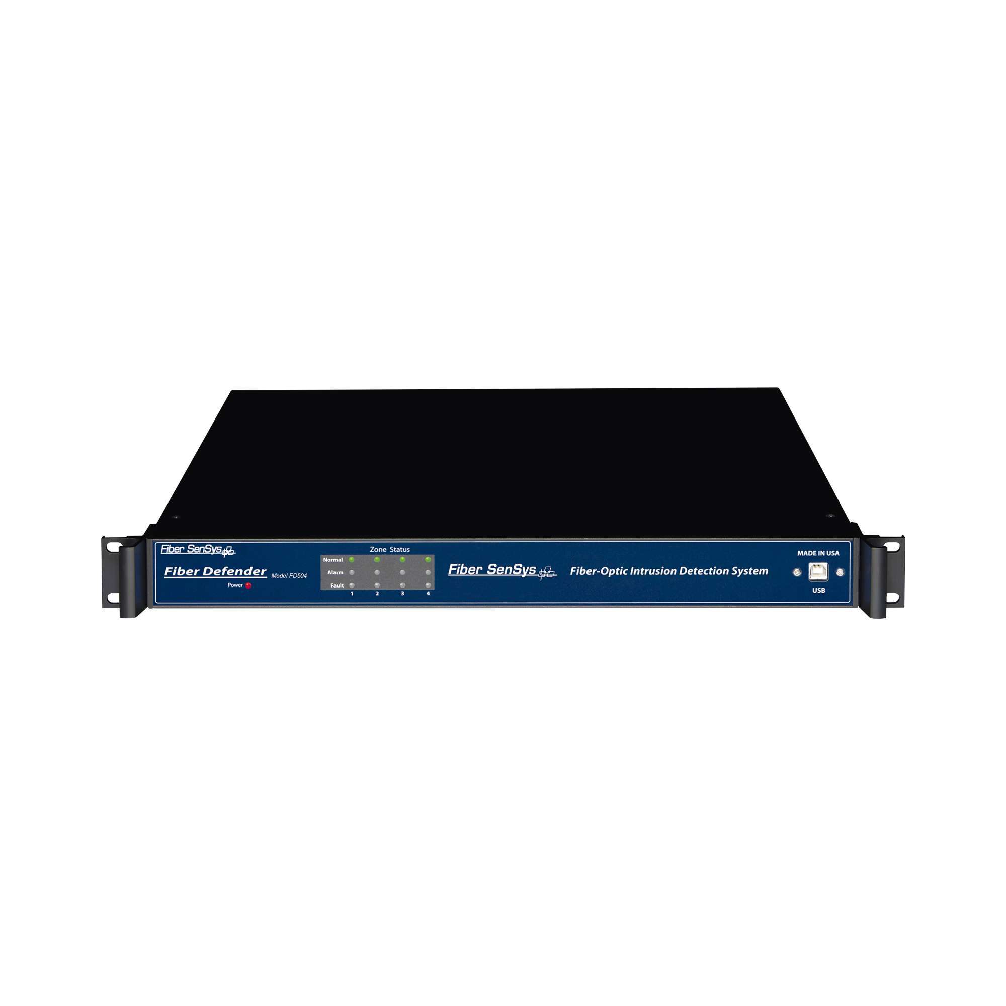 Sensor de Seguridad Perimetral por Fibra Ã“ptica Sensitiva / Para Montaje en Rack (19'') / 4 Zonas de ProtecciÃ³n/ De 0 hasta 800m