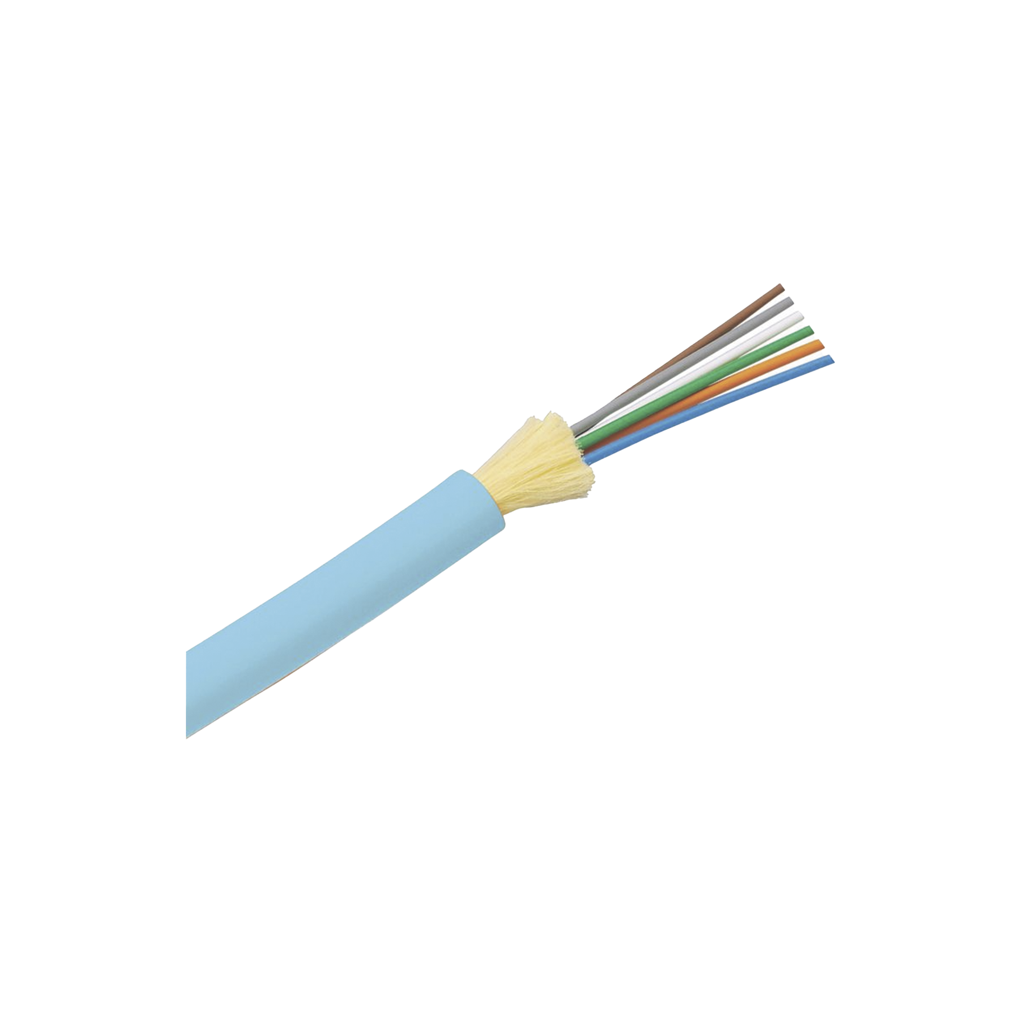 Cable de Fibra Ã“ptica de 6 Hilos, Multimodo OM4 50/125 Optimizada, Interior, Tight Buffer 900um, No Conductiva (DielÃ©ctrica), LSZH, Precio Por Metro