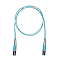 Jumper de Fibra Óptica Multimodo 50/125 OM3, LC-LC Duplex, LSZH (Cero Halógenos), Color Aqua, 5 Metros (16.40 Pies)