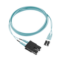 Jumper de Fibra Optica Multimodo 50/125 OM3, LC-SC Duplex, OFNR (Riser), Color Aqua, 2 Metros (6.56 Pies)