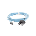 Jumper de Fibra Optica Multimodo 50/125 OM3, LC-SC Duplex, OFNR (Riser), Color Aqua, 10 Metros (32.81 Pies)