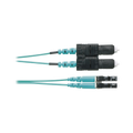 Jumper de Fibra Optica Multimodo 50/125 OM4, LC-SC Duplex, OFNR (Riser), Color Aqua, 2 Metros (6.56 Pies)