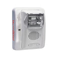 Sirena Estrobo, 24 Vcd, Multi-Candela 15 hasta 110 cd, Montaje En Pared, Color Blanco, Serie HEC3 (0500-06030)