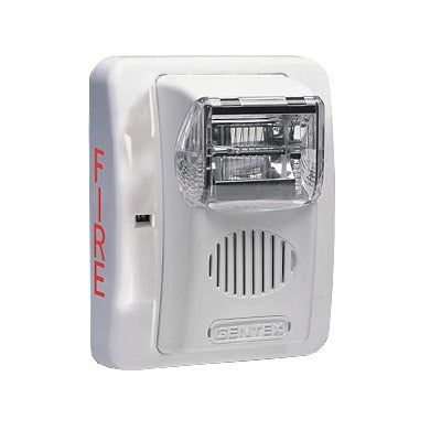 Sirena Estrobo, 24 Vcd, Multi-Candela 15 hasta 110 cd, Montaje En Pared, Color Blanco, Serie HEC3 (0500-06030)