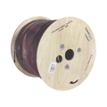 Carrete de 2 km de Fibra Óptica Aérea Mini Figura 8 G.657A1 Tipo Drop, Monomodo de 2 Hilos (Bifibra), Diseñada para Fusionarse, Color Negro, Span 80, (No Soporta Conectores Mecánicos)