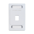 Placa de Pared Keystone de 1 Salida, Color Blanco, para Jacks Keystone Z-MAX y MAX