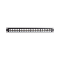 Patch Panel UTP Keystone de 24 Puertos Modular (Vacío), Plano, 1UR, Compatible con Jacks Keystone UTP Z-MAX y MAX