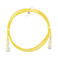 Cable de Parcheo Slim UTP Cat6 - 1 Metro (3.28 Pies), Amarillo, Diámetro Reducido (28 AWG)