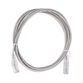 Cable de Parcheo Slim UTP Cat6 - 2 Metros (6.56 Pies) Gris Diámetro Reducido (28 AWG)