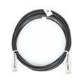 Cable de Parcheo Slim UTP Cat6 - 3 Metros (9.84 Pies) Negro Diámetro Reducido (28 AWG)