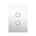 (ZWAVE) Interruptor On/Off panel tÃ¡ctil touch inalÃ¡mbrico Zwave Plus 2 botones. Compatible con Hubitat HC8, Ãlula  M2M, otro