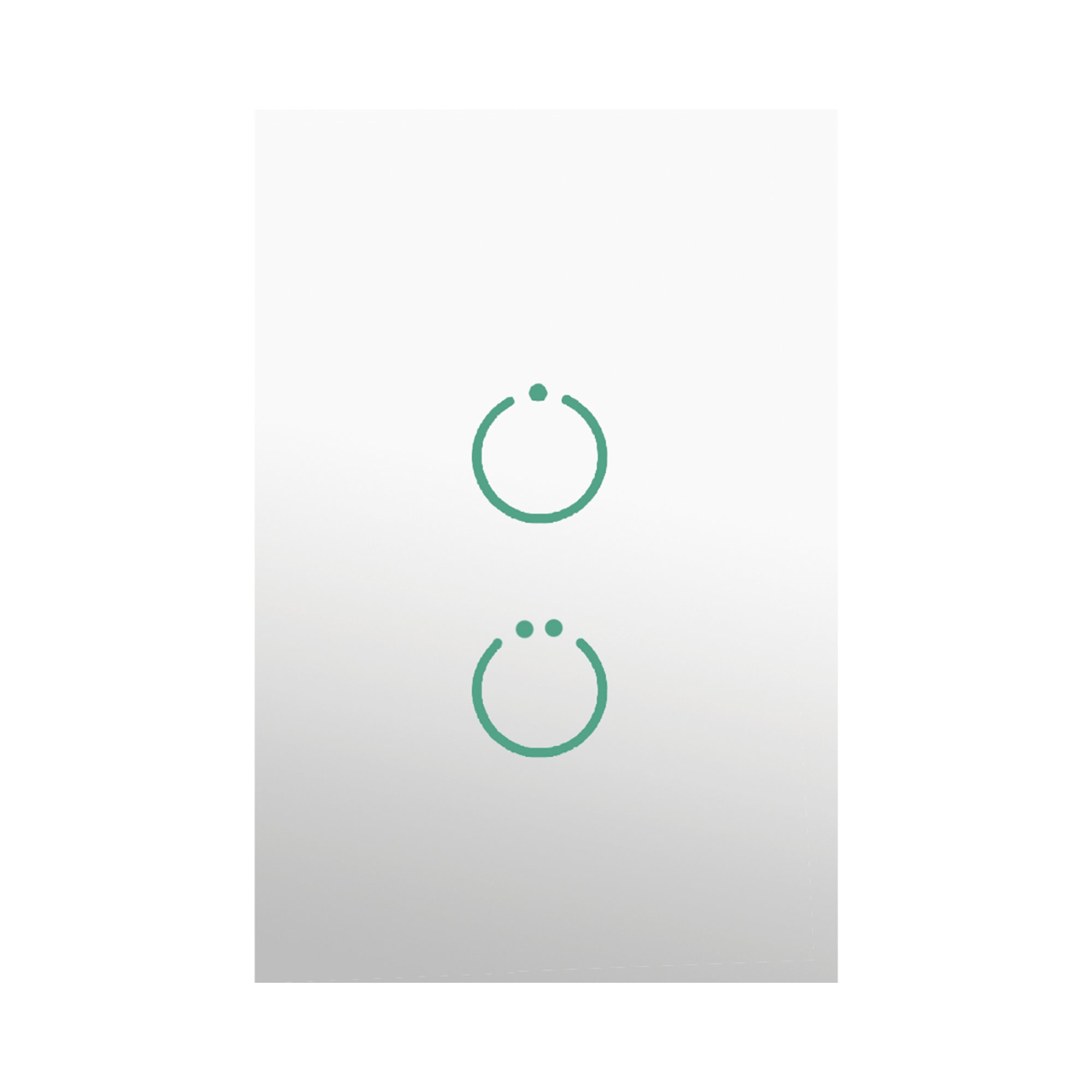 (ZWAVE) Interruptor On/Off panel tÃ¡ctil touch inalÃ¡mbrico Zwave Plus 2 botones. Compatible con Hubitat HC8, Ãlula  M2M, otro