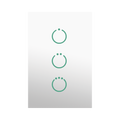 (ZWAVE) Interruptor On/Off panel tÃ¡ctil touch inalÃ¡mbrico Zwave Plus 3 botones. Compatible con Hubitat HC8, Ãlula  M2M, otro