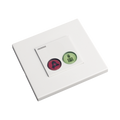 MODULO DE 2 BOTONES ILUMINADOS (ROJO Y VERDE) CON JACK DE 3,5MM PARA PULSADORES NX0871 Y NX0881 Y LECTOR RFID 125KHz INTEGRADO (4). CONEXION BUS RS485