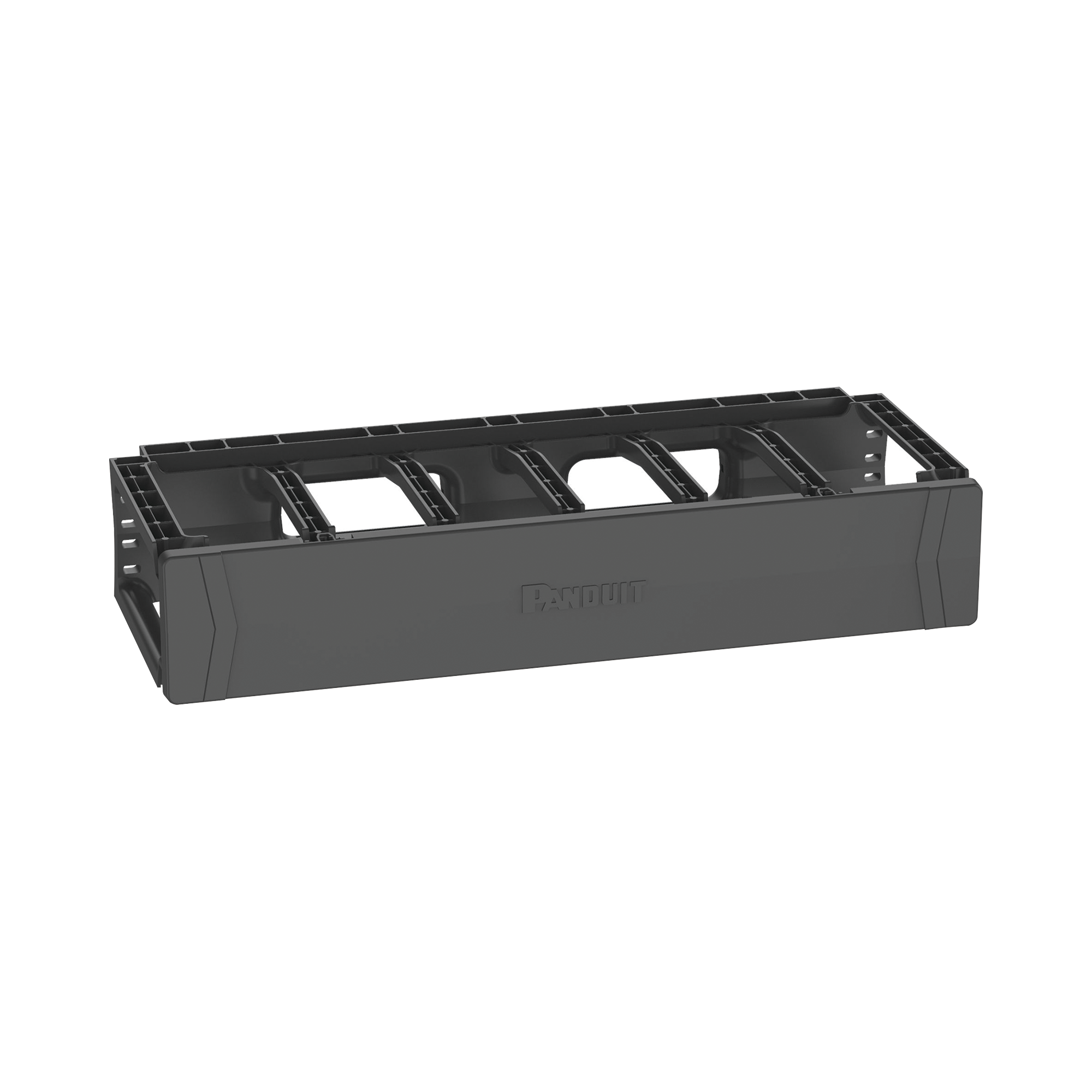 Organizador de Cables Horizontal PatchRunnerâ„¢, Sencillo (Solo Frontal), Para Rack de 19in, 2UR