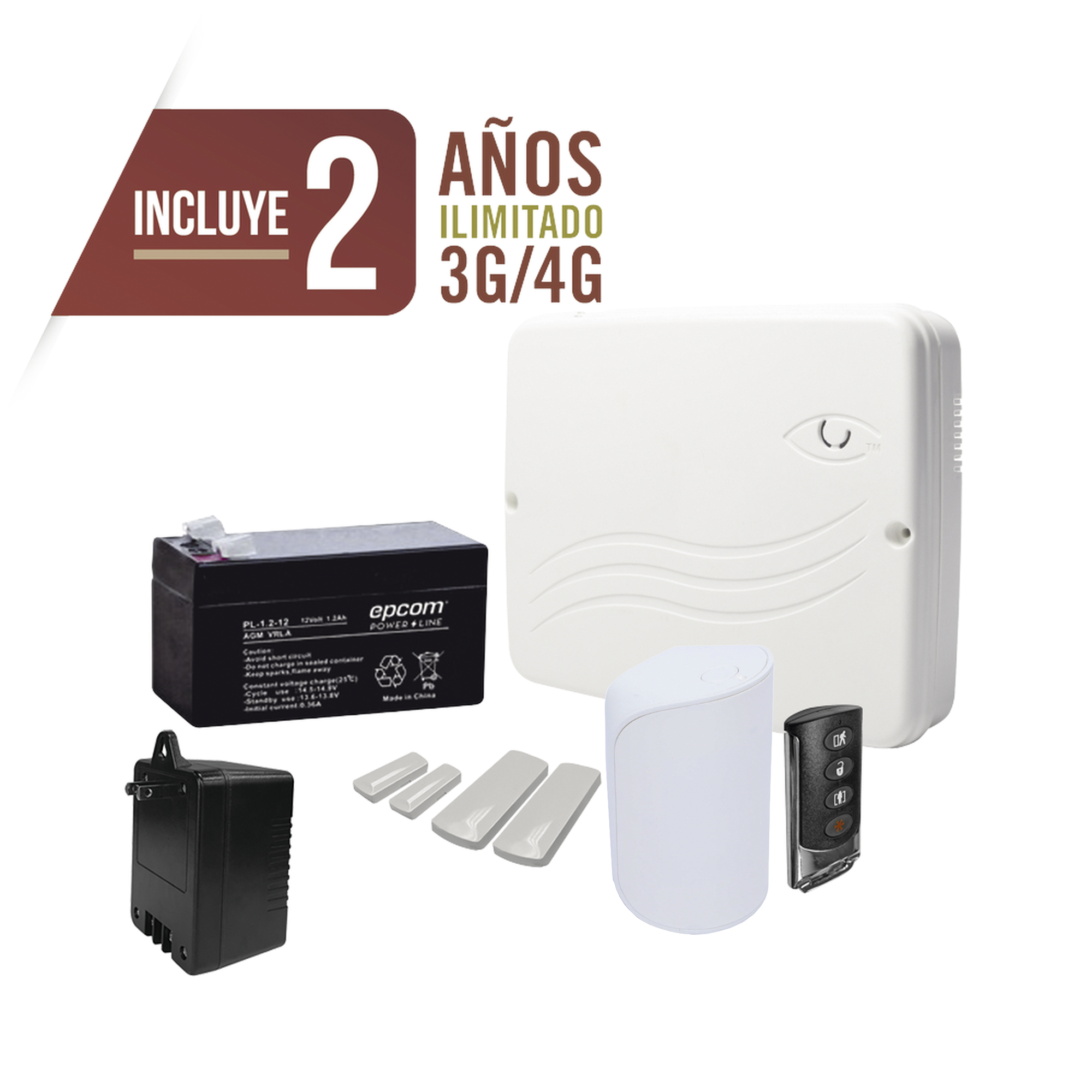 KIT Alarma Cloud HÃ­brido/Comunicador 4G Lte Integrado/8 Zonas Cableadas, 32 Inalambricas /ProgramaciÃ³n 100% vÃ­a WEB