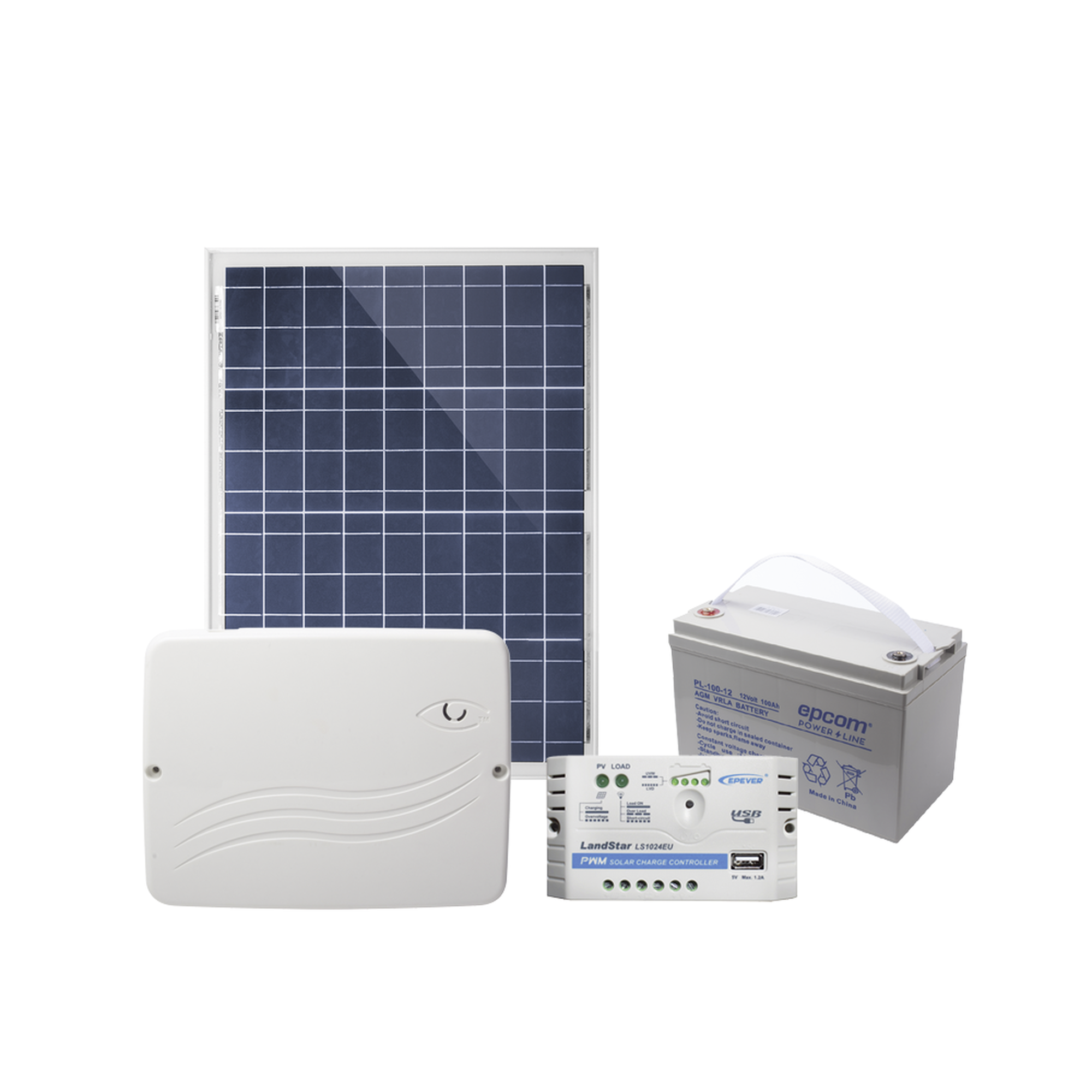 KIT Alarma Cloud HÃ­brido Alimentado por Celda Solar / ProgramaciÃ³n 100% vÃ­a WEB