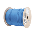 Bobina de Cable Blindado S/FTP de 4 Pares, Cat7, Inmune a Ruido e Interferencias, LSZH (Bajo Humo, Cero Halógenos), Color Azul, Bobina de 500 Metros (1640 Pies)