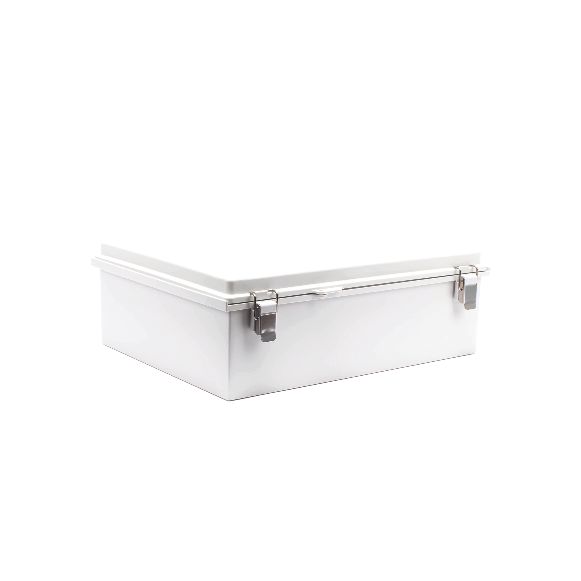 Gabinete de PlÃ¡stico ABS, Uso en Intemperie IP66 (350 x 460 x 160 mm) Cierre por Broche Inoxidable y Permite Cerrado con Candado y Llave (Perno 5mm) No Incluido