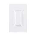 (RadioRA2) Switch on/off  RRD-8S-DV-WH de doble voltaje, un solo polo 120V/, 8A/, 1/10HP 3A en motores, apaga y enciende iluminaciÃ³n Ã³ motor, NO requiere cable neutro.