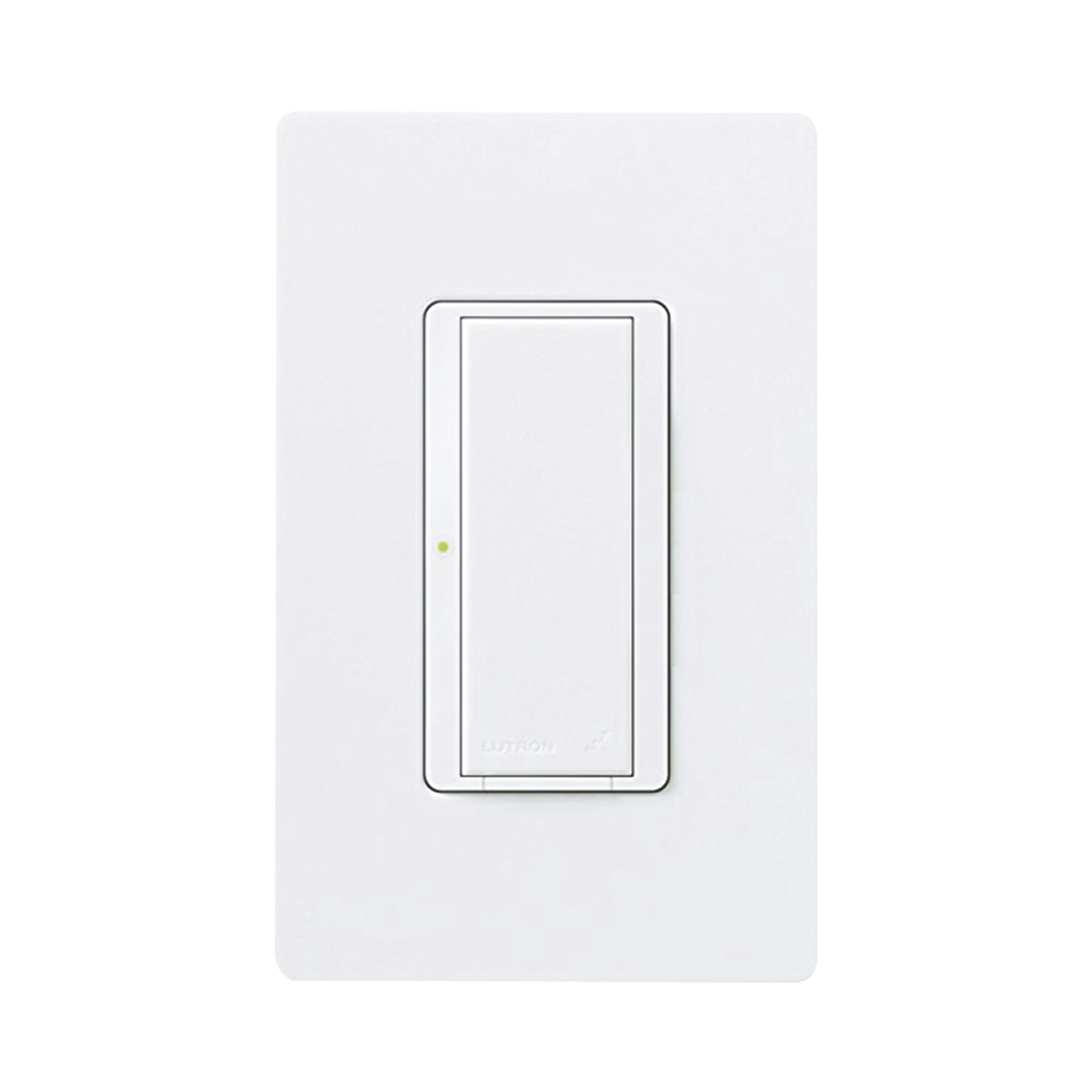(RadioRA2) Switch on/off  RRD-8S-DV-WH de doble voltaje, un solo polo 120V/, 8A/, 1/10HP 3A en motores, apaga y enciende iluminaciÃ³n Ã³ motor, NO requiere cable neutro.