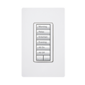 (RadioRA2) Teclado seetouch 6 botones, 2 botones subir/bajar, programe escenas diferentes en cada botÃ³n.