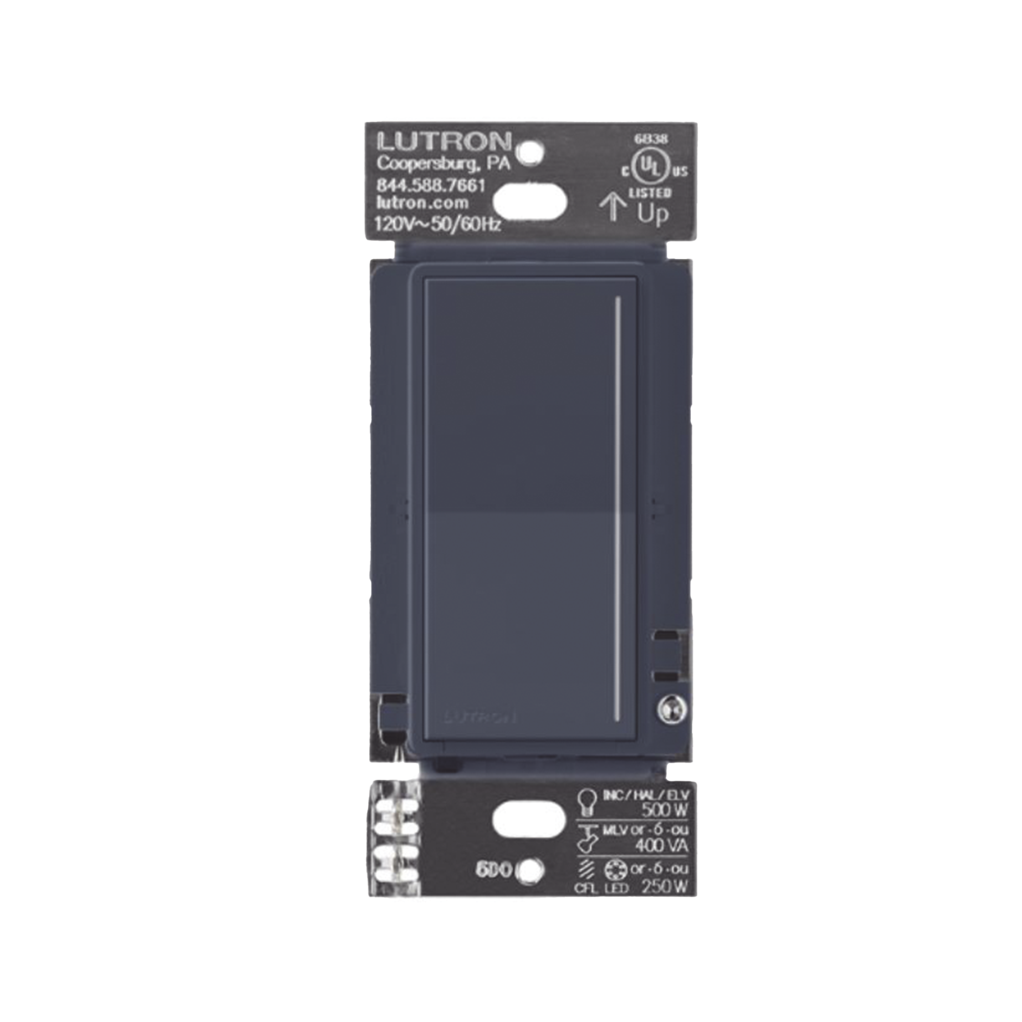 (RadioRa3) Atenuador tÃ¡ctil Sunnata Dimmer PRO color deep sea, requiere cable neutro / soporta 250W LED