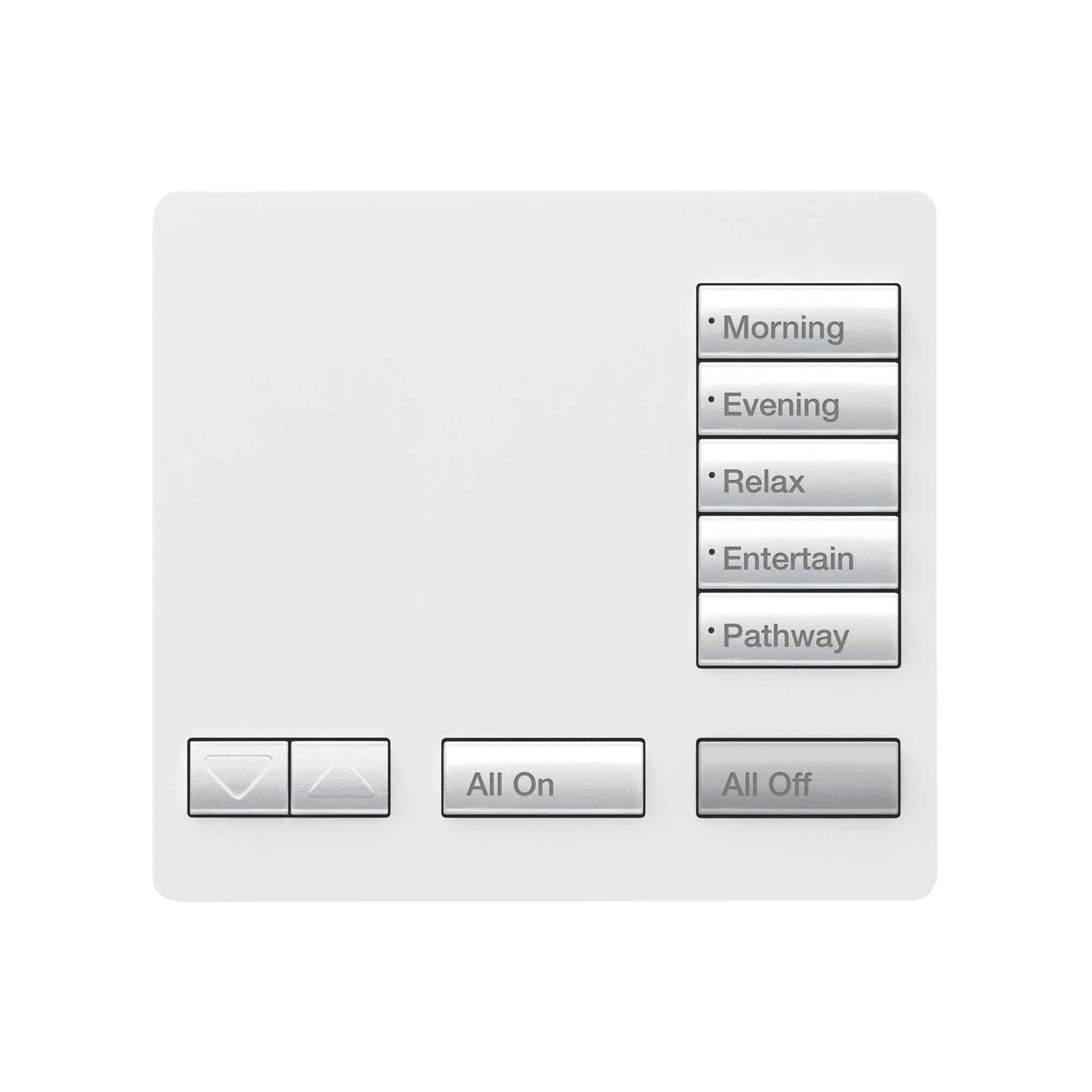 Teclado seetouch, sobre mesa 5 botones,  Botonera Retroiluminada / programe escenas diferentes en cada botÃ³n.