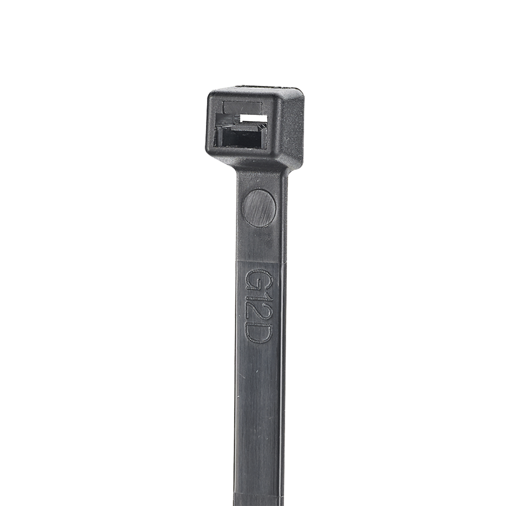 Cincho de Nylon 6.6 StrongHoldâ„¢, 370mm largo x 3.6mm ancho, Color Negro, Exterior Resistente a Rayos UV, Paquete de 100pz